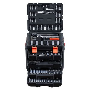 Set di Attrezzi Meccanici da 297 Pezzi con Chiavi a Bussola da 1/4, 3/8, 1/2 Pollici, Sistema SAE e Metrico - Product Image 1