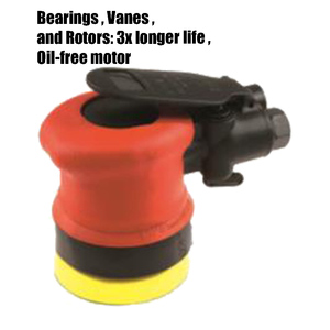 Ponceuses orbitales aléatoires 12 000 tr/min 2,5 mm (3 po, disque de 80 g) 3/16 po (5) Moteur à palettes rotatives sans aspiration Garantie 1 an Air OBS3-101-N3 - Product Image 1
