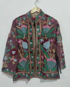 Handcrafted Cotton Suzani Jacket Boho Tribal TNT Coat Festival Fashion Ethnic Embroidery Jacket Cotton Suzani jacket coat - Product Image 3