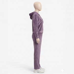 Conjunto Deportivo de Mujer, Estilo Urbano, Tallas Grandes, 100% Algodón, Diseño 2 en 1 con Capucha y Cintura Elástica, Servicio de Logotipo Personalizado OEM - Product Image 5