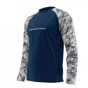 Chemise à manches longues pour homme, résistante aux taches, respirante, imperméable, vêtements de pêche, 100% polyester, UPF 50, impression numérique, vente en gros - Product Image 5