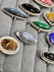 High Quality Natural Mix Gemstones <b>Rings</b> Sterling Silver Plated <b>Rings</b> Wholesale German silver Gemstone Fashion <b>Ring</b> - Product Image 2