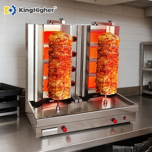 Thương Mại Gas Đôi Shawarma Máy 8 Burner Thép Không Gỉ Chuyên Nghiệp Doner Kebab Nướng Máy Tự Động Cho Nhà Hàng - Product Image 1