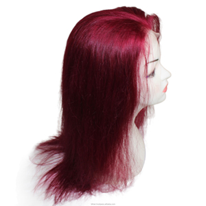 Impresionantes pelucas con frente de encaje, cabello rojo, color vibrante, línea de cabello natural, textura suave, minimización del desprendimiento, estilo atrevido perfecto. - Product Image 1