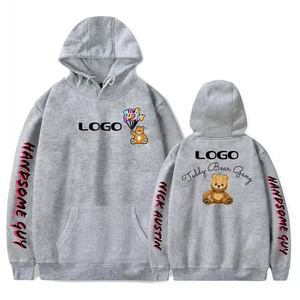 Sudadera con capucha para hombre, prenda profesional de OEM y ODM, con impresión de logotipo personalizado, Color blanco, venta al por mayor - Product Image 5