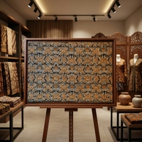 Tissu brocart imprimé avec motif floral orange et argenté sur fond foncé, jacquard tissé, textile d'ameublement