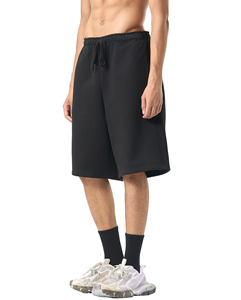 Shorts en molleton épais personnalisés 100 % coton, shorts de survêtement oversize en coton premium, shorts streetwear, OEM ODM Marque privée - Product Image 1
