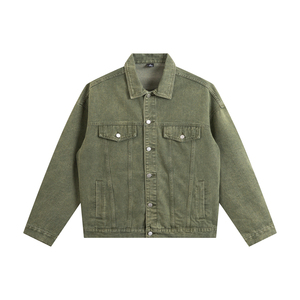 Wholesale ARTIZ INTERNATIONAL Men's Denim Jackets Custom Solid Color Eco-Friendly Acid Wash High Quality Formal Vintage Style - Product Image 6