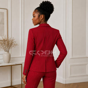 Cosh International - Blazer Bordado para Mujer, Estilo Griego Delta Sigma, Combinación de Dos Colores, para Oficina - Product Image 5