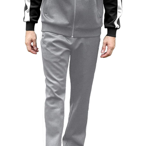 Conjunto Deportivo de 2 Piezas Pro Track Unisex, Personalizado con Impresión OEM, 100% Algodón, con Cremallera Completa, para Correr y Hacer Ejercicio, Venta al Por Mayor - Product Image 4