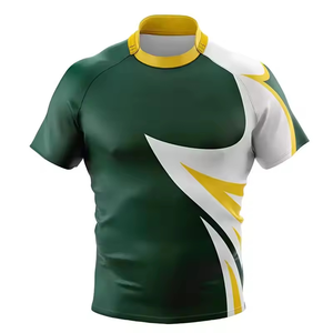 Nouveaux ensembles de maillots de rugby personnalisables en gros, sublimation personnalisée, respirant, séchage rapide, antibactérien, polyester, logo, nom - Product Image 6