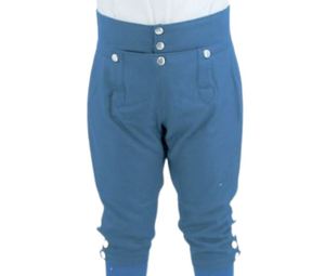 M.AFZAL PRODUCTS Men's High Waist Lightweight <b>Wool</b> Washed Equestrian Trousers Revolutionary Period Continental Style Trousers - Product Image 6