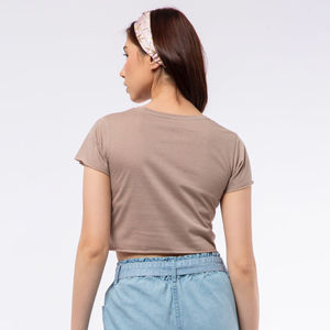 New Fashion <b>Top</b> Plus Size Ladies Sexy Crop <b>Top</b> Women's Plain T-Shirt Printing Vintage Women T Shirts Best Custom logo unisex - Product Image 2