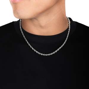 925 Sterling Silver Cuban <b>Chain</b> Hiphop Style Necklace Classic Unisex Everyday Wear - Product Image 4