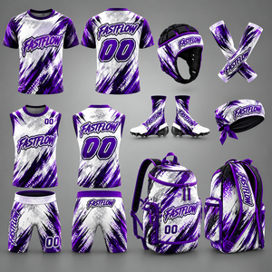 Uniformes de Fútbol Americano V7 de la Mejor Calidad, Personalizados, para Jóvenes, Corte Regular, Spandex/Poliéster, Antibacterianos - Product Image 5
