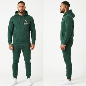 Conjuntos Deportivos Casuales con Capucha para Hombre, de Secado Rápido, Ecológicos, de Poliéster/Algodón, con Logotipo Personalizado, para Correr al Aire Libre - Product Image 5