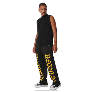 Pantalon cargo ample et évasé pour homme, style streetwear, multi-poches, décontracté et tendance, design personnalisé, vente en gros - Product Image 4