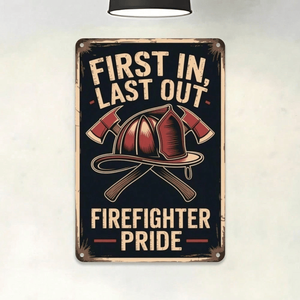 CIFbuy Targa Vintage in Alluminio 8x12 Pollici Vigili del Fuoco per Casa Bar Garage TikTok per Servizio Ritiro Temu Categoria Targhe - Product Image 2