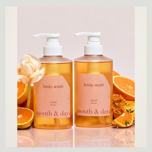 Gels douche coréens K-Beauty Months and Days Perfume Care Body Wash Coral Artisan 500ml x 2 Fabriqués en Corée - Product Image 3