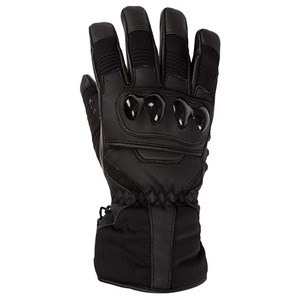 Leather Full Finger Gloves Thermal Insulated Hook & Loop Closure Winter <b>Cycling</b> Men's Riding Gloves Touch Screen OEM Wholesale - Product Image 3