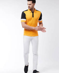 2026 Custom Design Short <b>Sleeve</b> Spring Men's T-<b>shirts</b> 100% Cotton Fabric Two Tone Colors Breathable <b>Polo</b> Sport Tee <b>Shirt</b> for Men - Product Image 5
