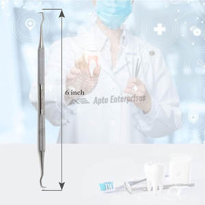 Instrumento Dental Manual de Acero Inoxidable de Doble Punta U30/33, Raspador Periodontal Anterior y Posterior Tipo Espada de Mordeón - Product Image 3