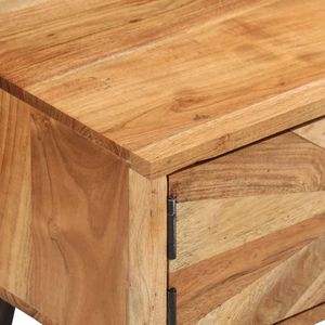 Supporto TV in legno massello di Acacia 57.1 \ "x13.8 \" x13.8 \ "-supporti TV durevoli ed eleganti - Product Image 6