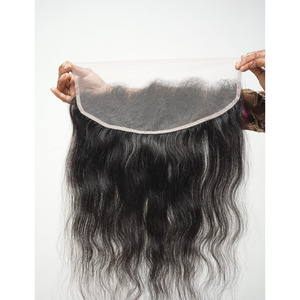 Frontal en cheveux humains de qualité supérieure pour femmes – Ligne de cheveux naturelle, doux, soyeux, frontal en dentelle pré-épilé pour un look impeccable - Product Image 2