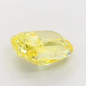 เพชรทรงคุชชั่นคัทสีเหลืองสดใส คุณภาพเยี่ยม ได้รับการรับรองจาก CVD เหมาะสำหรับเครื่องประดับชั้นดี - Product Image 3
