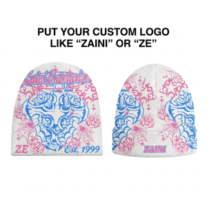หมวกบีนนี่อะคริลิคถักด้วยคอมพิวเตอร์ ZAINI พรีเมียม สำหรับผู้ใหญ่ ยูนิเซ็กซ์ น้ำหนัก 320GSM สีดำ หมวกฤดูหนาว สไตล์ลำลอง สำหรับเล่นสกี - Product Image 1