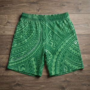 Pantalones Cortos de Forro Polar Sublimado para Hombre, Casuales, con Cordón en la Cintura, Largura Media, OEM ODM - Product Image 2