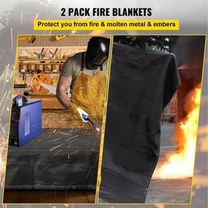 Confezione da 2 Coperte Antincendio 8' X 10' in Fibra di Vetro 1022F Ignifughe - Product Image 2