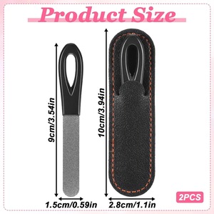 LANGMA 1p Single Sided Crystal Glass Disposable Nail <b>File</b> 100 Grit Durable Travel <b>Case</b> - Product Image 6