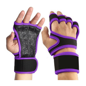 Guantes Deportivos Unisex OEM de Medio Dedo, de Poliéster, Transpirables, Ligeros, Impermeables, Antideslizantes, para Levantamiento de Pesas y Gimnasio - Product Image 1