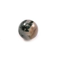 Billes rondes lisses en agate mousse naturelle verte de 10 mm, qualité AAA++, pierres précieuses en vrac pour la fabrication de bijoux, lot en gros