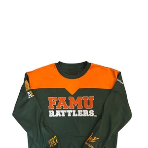 Sweat-shirt en molleton à col rond pour homme avec impression en relief FLORIDA A&M Fraternity, personnalisé, en chenille, taille plus, respirant, polyester/coton - Product Image 5