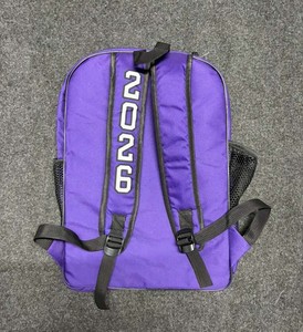 Sac à dos de cheerleading personnalisé avec logo d'équipe, 100 % polyester, violet, pour équipes de cheerleading, écoles et voyages sportifs - Product Image 2