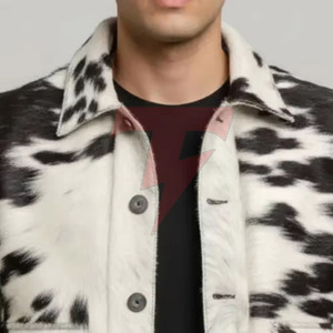 Fashion Hair On <b>Leather</b> <b>Jacket</b> For <b>Men</b> Premium Finish Durable Material Custom Style Winter Clothing Collection Wear - Product Image 5