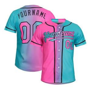 Maillots de sport sublimés pour hommes, design uni, uniformes de softball et de baseball, logo d'équipe, numéro, ensembles de vêtements de sport, qualité supérieure et premium - Product Image 1