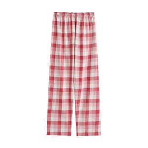 Pantalon de pyjama en flanelle douce à carreaux pour femme, avec cordon de serrage, vente en gros - Product Image 2