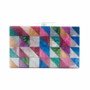 Red Resin Clutch Artistic Pattern Custom Shape Handmade Craft - Product Image 4