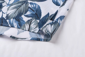 เสื้อฮาวายชาย พิมพ์ลายดอกไม้ แขนสั้น ติดกระดุม เสื้อลำลองสำหรับวันหยุดพักผ่อนริมชายหาด เสื้อฮาวายสำหรับผู้ชาย - Product Image 6