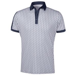 Chemises polo pour hommes en polyester et élasthanne imprimées - Product Image 2