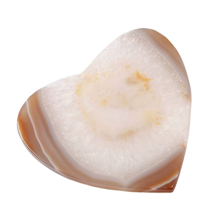 Vente flash : Sous-verre en agate naturelle de haute qualité, en forme de cœur, en pierre de cristal, pour table, boissons, avec support à café, pour la maison - Product Image 5