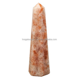 Vente en gros de cristaux naturels unakite à facettes polies en vrac tour point obélisque baguettes de luxe religieux Feng Shui décor - Product Image 6
