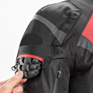 Vestes de moto personnalisées en tissu coupe-vent et imperméable pour l'été et l'hiver, vêtements de moto pour le tourisme, protection de niveau 1, polyester/nylon - Product Image 3