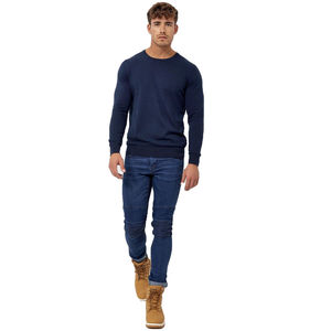 Sudadera de Hombre Estilo Urbano, Cuello Redondo, Oversize, Felpa, Corte Regular, Informal, Ropa de Invierno, Color Sólido, 100% Algodón - Product Image 6