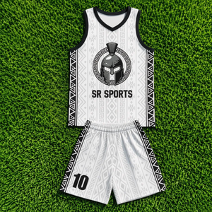 Uniformes de Baloncesto Personalizados Sibrin al por Mayor |   Camisetas y Pantalones Cortos de Equipo con Logotipo, Nombre y Número |   Uniforme de Baloncesto Sublimado Reversible USA - Product Image 5