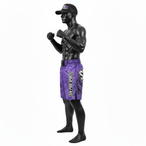 Pantalones Cortos Personalizados para MMA, Muay Thai, Kickboxing, Boxeo, Grappling, BJJ, Karate-No Gi/Custom Gi, Spandex/Poliéster - Product Image 2