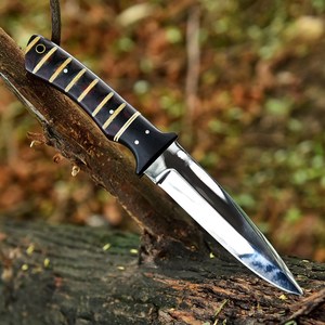 Couteaux tactiques de survie pour la chasse et le camping, en acier au carbone de haute qualité, directement de l'usine UA Supplies, ultra-affûtés, manche en G10 Micarta, OEM - Product Image 4
